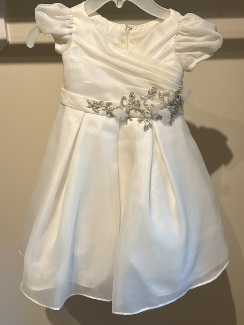 Alfred Angelo Flower Girl Beaded Ivory Dress